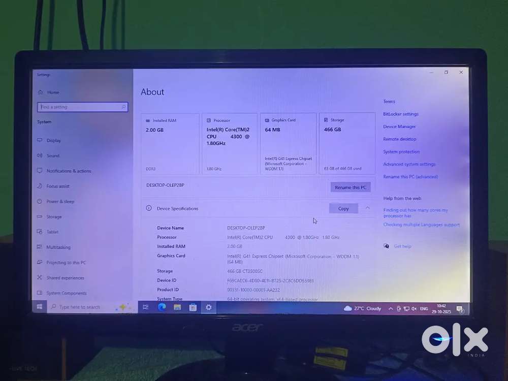 Desktop computer models OLEP2BP