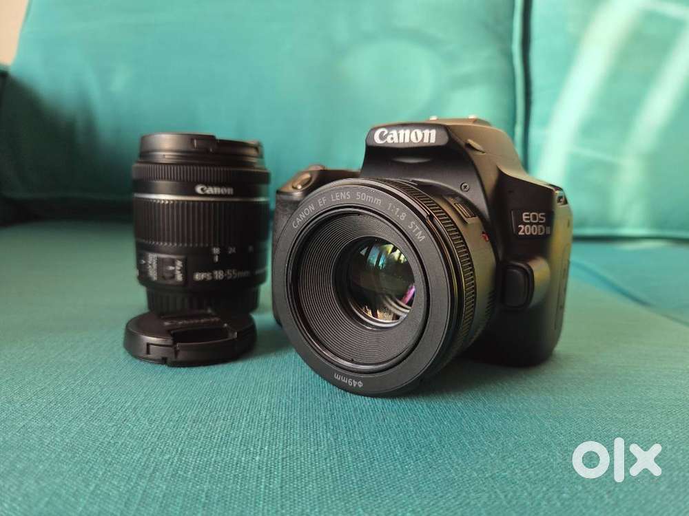CANON EOS 200D II with Kit Lens and portrait Lens in mint condition