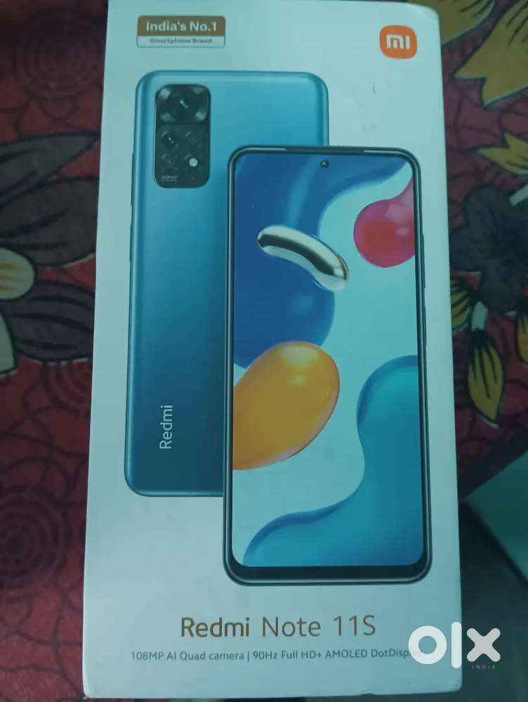 Redmi note 11s 6 gm ram 128 gm rom it's complete box