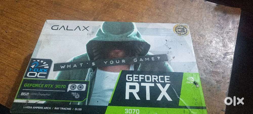 Galax 3070 8gb single oc graphics card black addition new condition