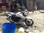 Apache 180, white colour, police' number plate,NATHNAGAR, BHAGALPUR