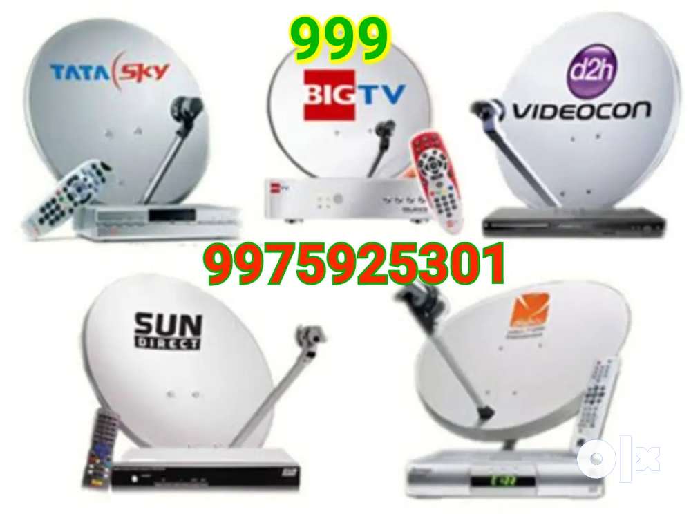 DISH TV DTH AIRTEL T PLAY ALL NEW HD SET TOP BOX CONNECTION.999