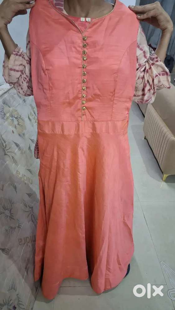 pink anarkali