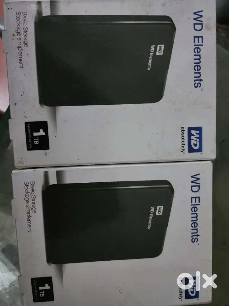NEW 1 tb WD ELEMENT External hard disk drive hdd bill oct2025