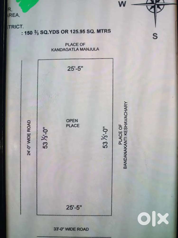 150.2/3 Miryalaguda Housing Bord South west face Corner bit