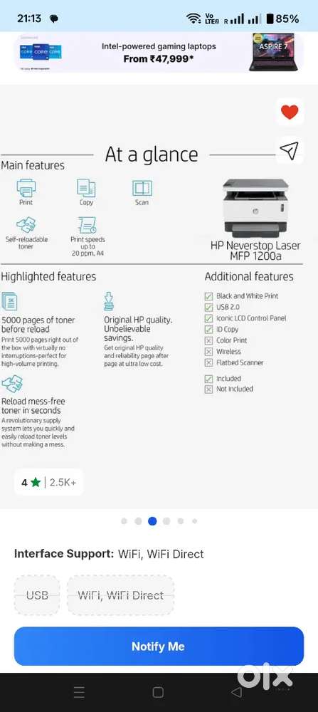 HP 1200 MFW PRINTER