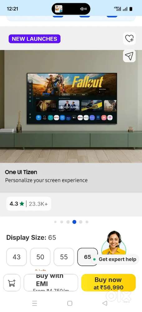 Samsung LED TV 65 inches