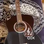 Hovner Black dread naught acoustic guitar