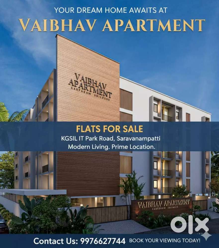Direct Owner Flat For Sale SARAVANAMPATTI