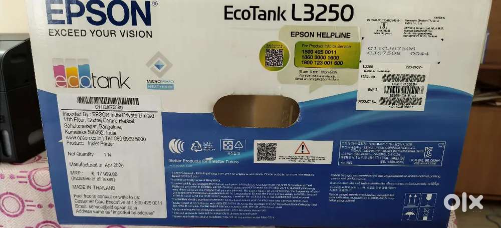 Epson L3250 wifi printer