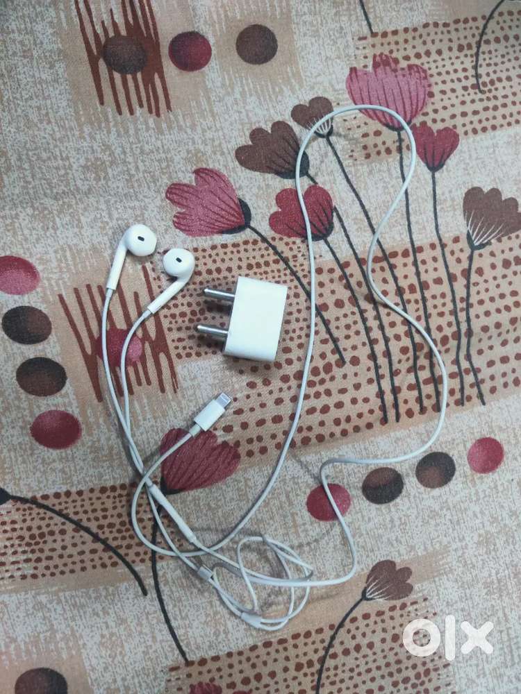 Apple Wired earphone Lightning Port and 5w adapter