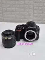 Used Nikon dslr d5600 camera with 18-55mm vr lens kit screen camera.