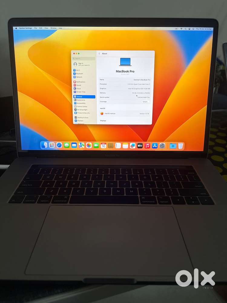 Macbook Pro i7 Touchbar 2017