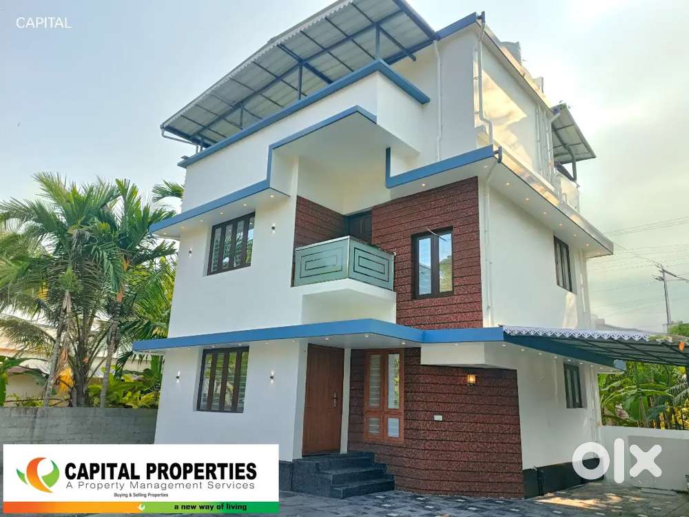 4 Cent ൽ (തൃപ്പൂണിത്തുറ - പുതിയകാവ് )-(3 BHK )- പുതിയ വീട് - 85 ലക്ഷം