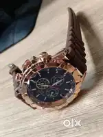 Brown Strap Golden Frame Watch – Affordable Price
