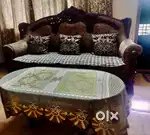Sofa set with teapoy for sale