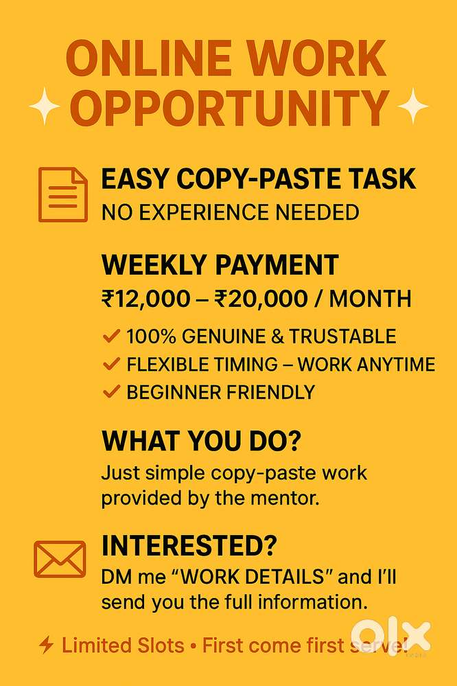Copy paste online work