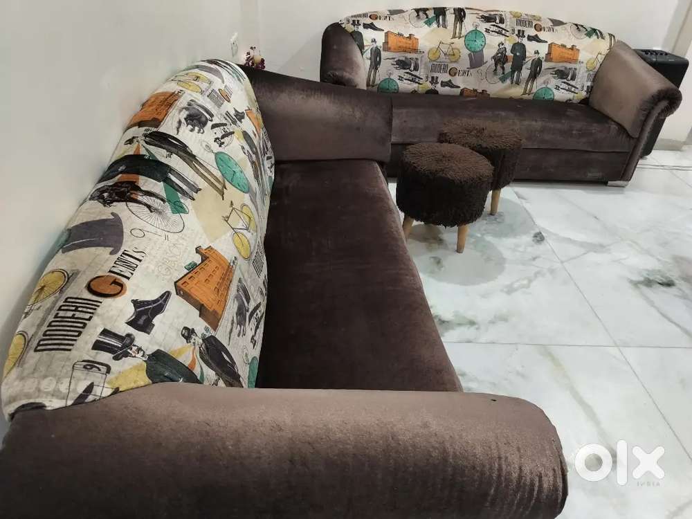 Sofas set with stools
