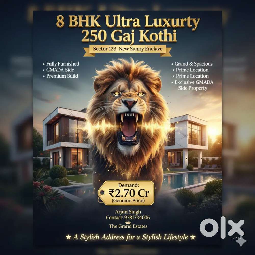 8 bhk 250 gaj kothi sector 123 new sunny enclave