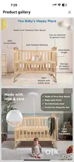 Baby hug Hamilton bed ,price negotiable