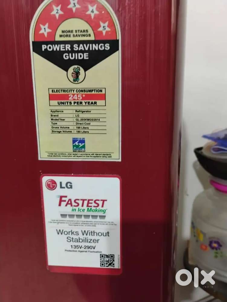 LG Single door fridge