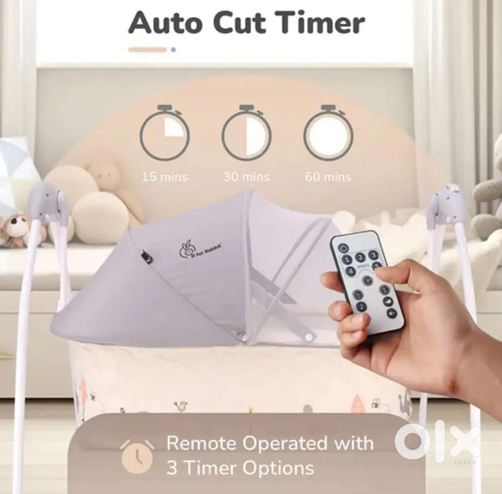 Automatic swinging cradle with Bluetooth music