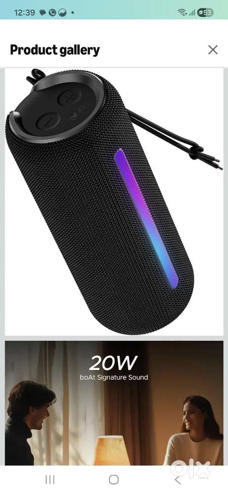 Boat Stone Spinx Pro Speaker with 20 W RMS Sound (with free earbuds)