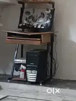 Computer with table and CPU