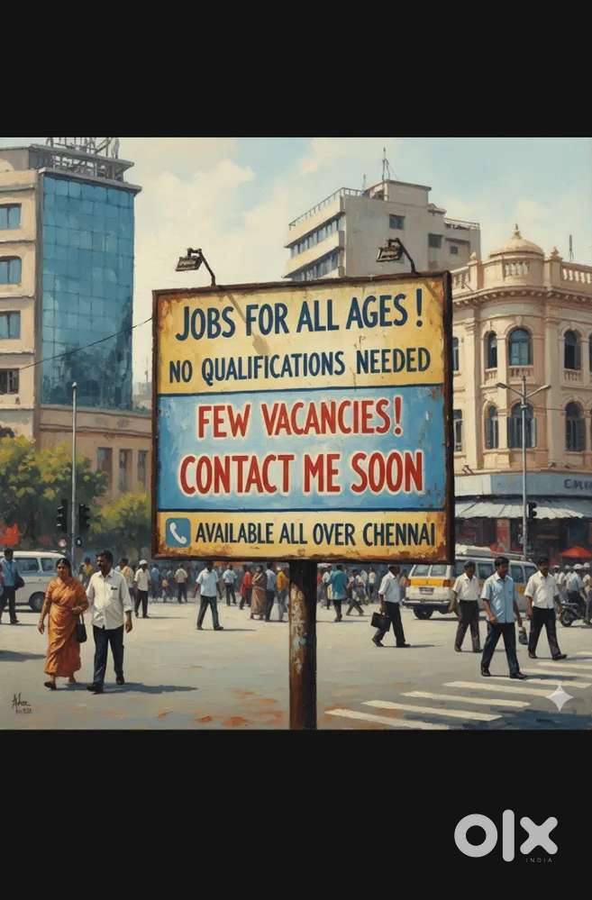 Part time and full time jobs available all over chennai