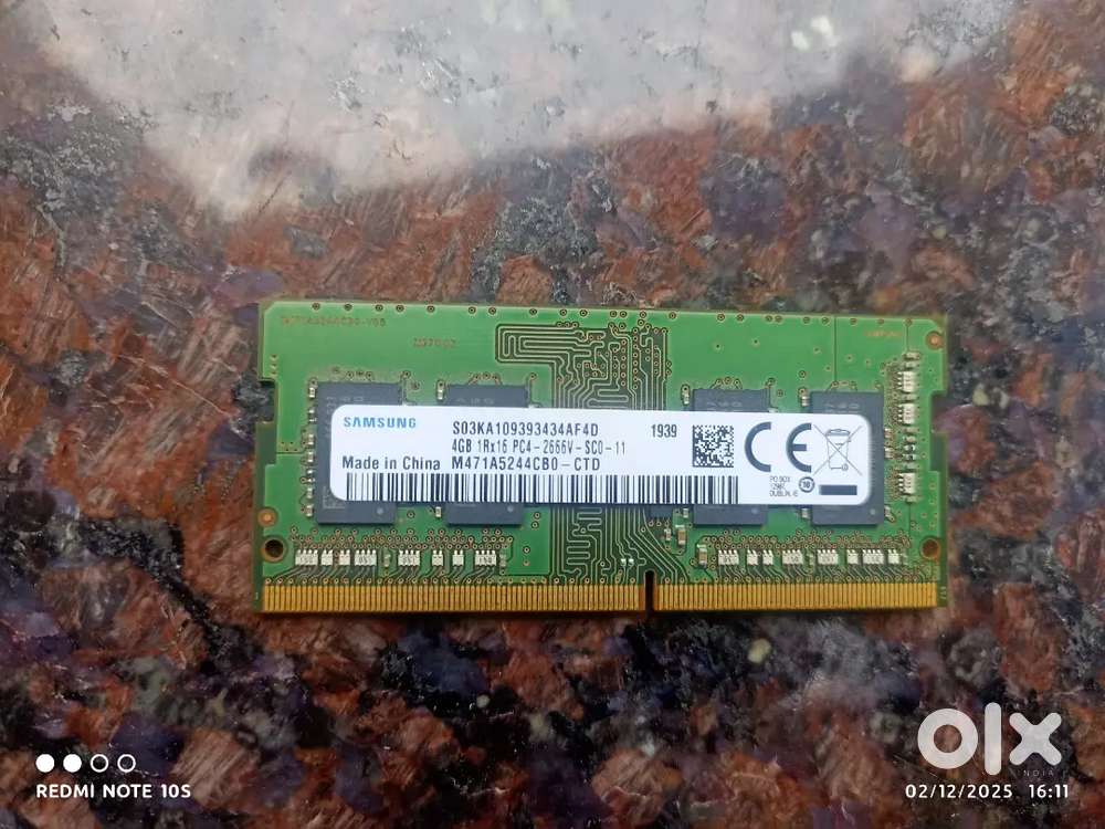 RAM of 4GB