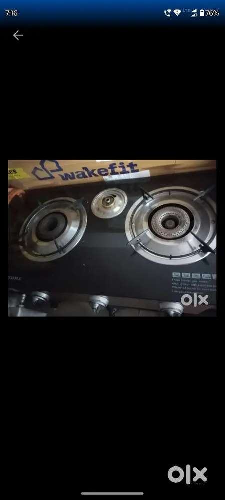 Glasss top gas stove