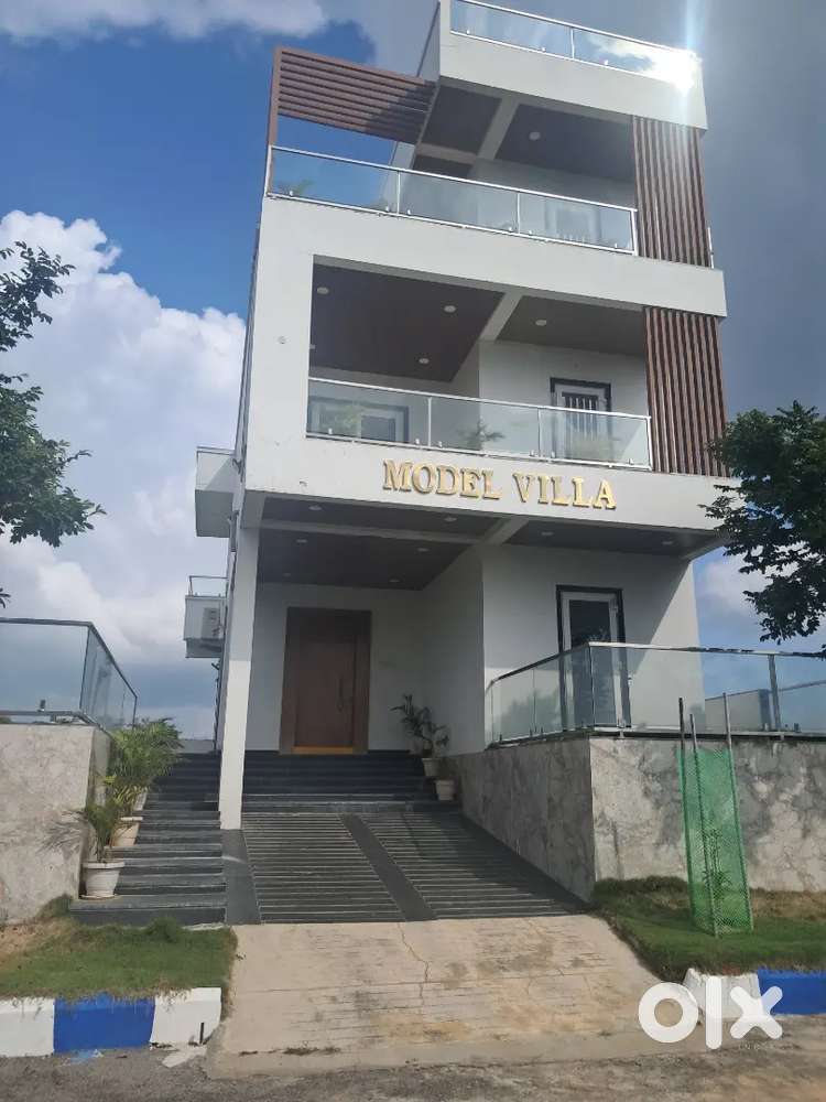 Hmda Gated community villa plots sale 10min drive TCS Adibatla