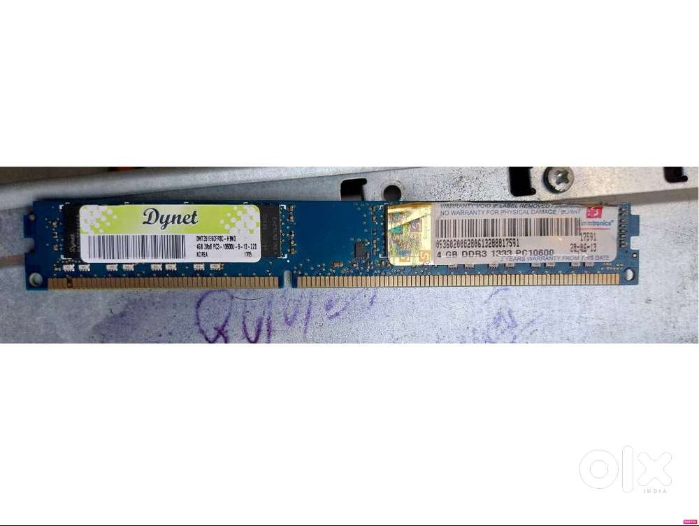 Dynet 4GB DDR3 1333MHz PC3-10600 Desktop RAM in Excellent Condition