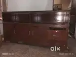 Shop Wooden Counter With Top 11mm Glass