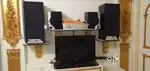 Tv 32 inch,amplifier,h96 box,2 woofer, 2 dolby sound, 3 dvd player