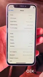 Iphone 12 mini 64gb face id working battery 75% display change