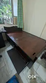 Solid 4 By 6 Feet Wooden Bed with Storage