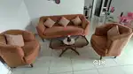 Modern style sofa set in new condition on sale