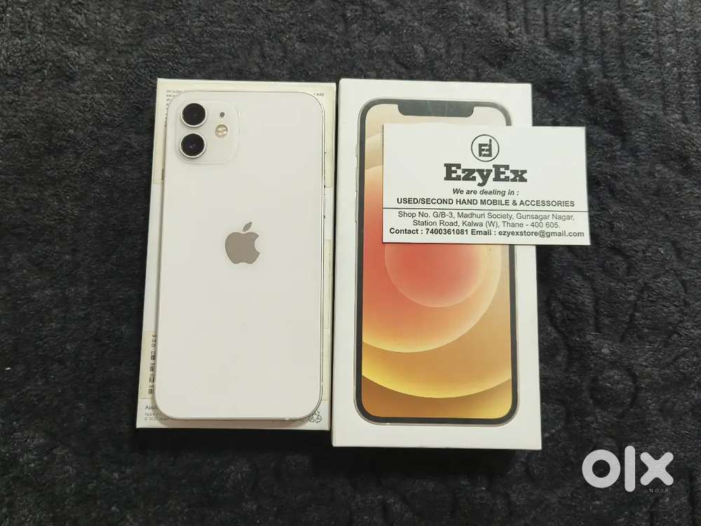 EZYEX SALE - 128 GB, White IPhone 12 5G Available! #FollowUs