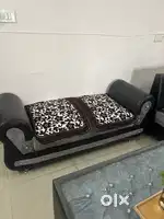 6 seater sofa + 2 seater couch + center table