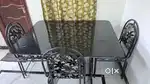 3 + 2 sofa and Dining table with 4 chairs