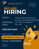 Wanted Workers & Helpers