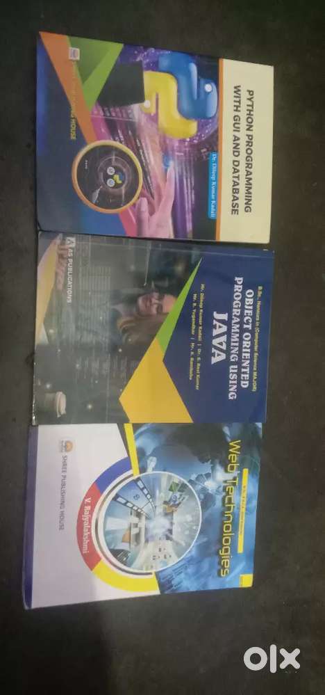 BCA Books for sale-python,java,web technologies