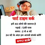 Part time work form Home (only for girls)