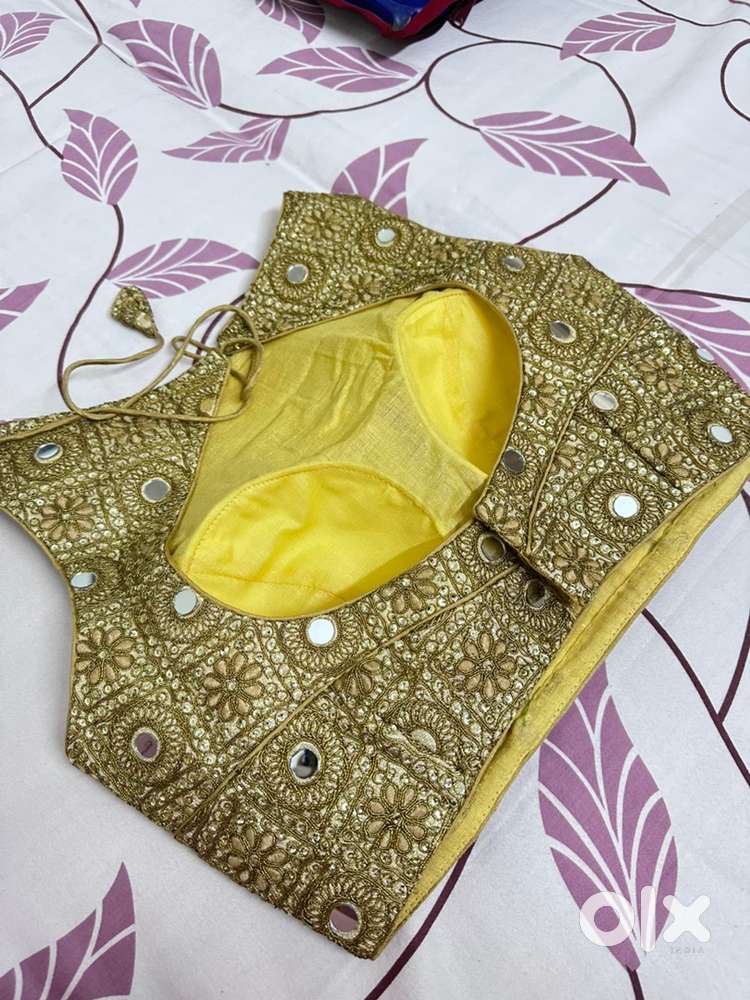 Golden embellished blouse