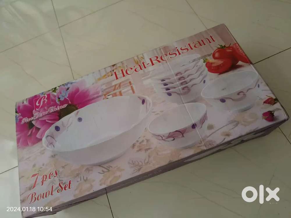 7 PCs Bowl Set opalware material