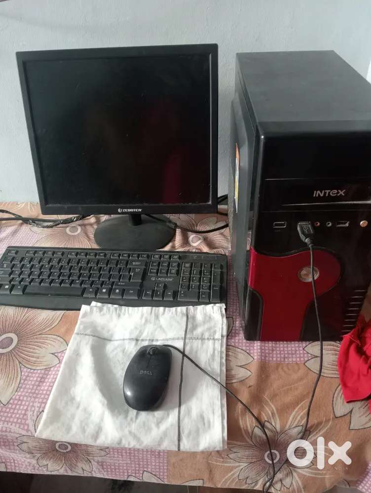 Computer  keyboard mouse and cpu