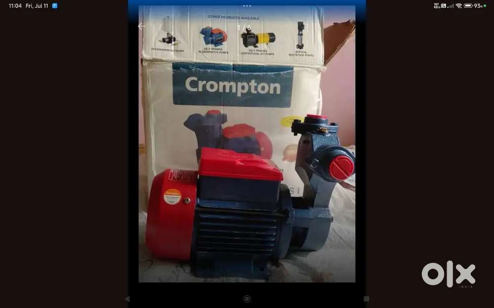 Crompton 1hp motor for sale
