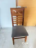 Dining Table Pure Wooden 2 Years Old with 3 Chairs