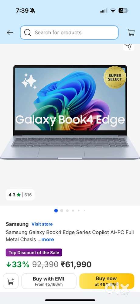 Samsung Galaxy Book 4 edge